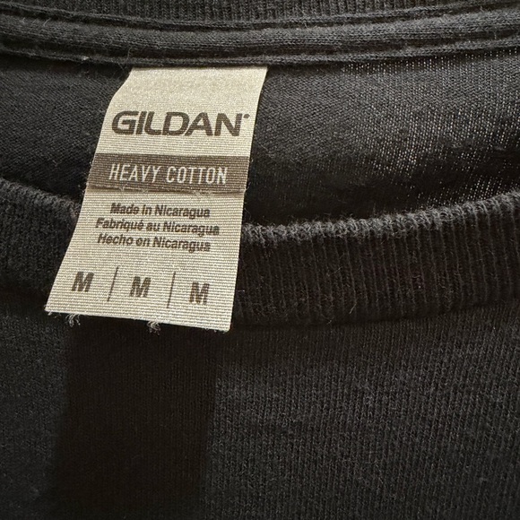 Black Long Sleeve Shirt with Blue Graphic Jack White Concert Shirt - Picture 4 of 6